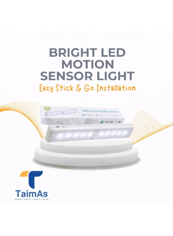 TaimAs LED Motion Sensor Light – Wireless Stick-On Cabinet & Wardrobe Light - Image 1